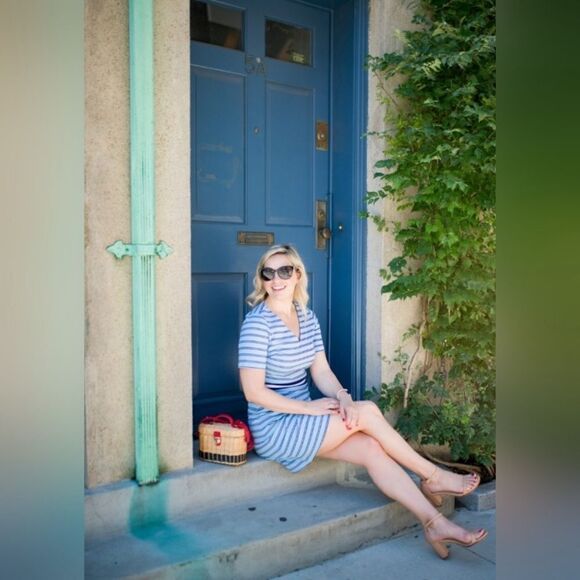 Draper James bucket straw bag NWOT with original dust bag - Picture 2 of 10